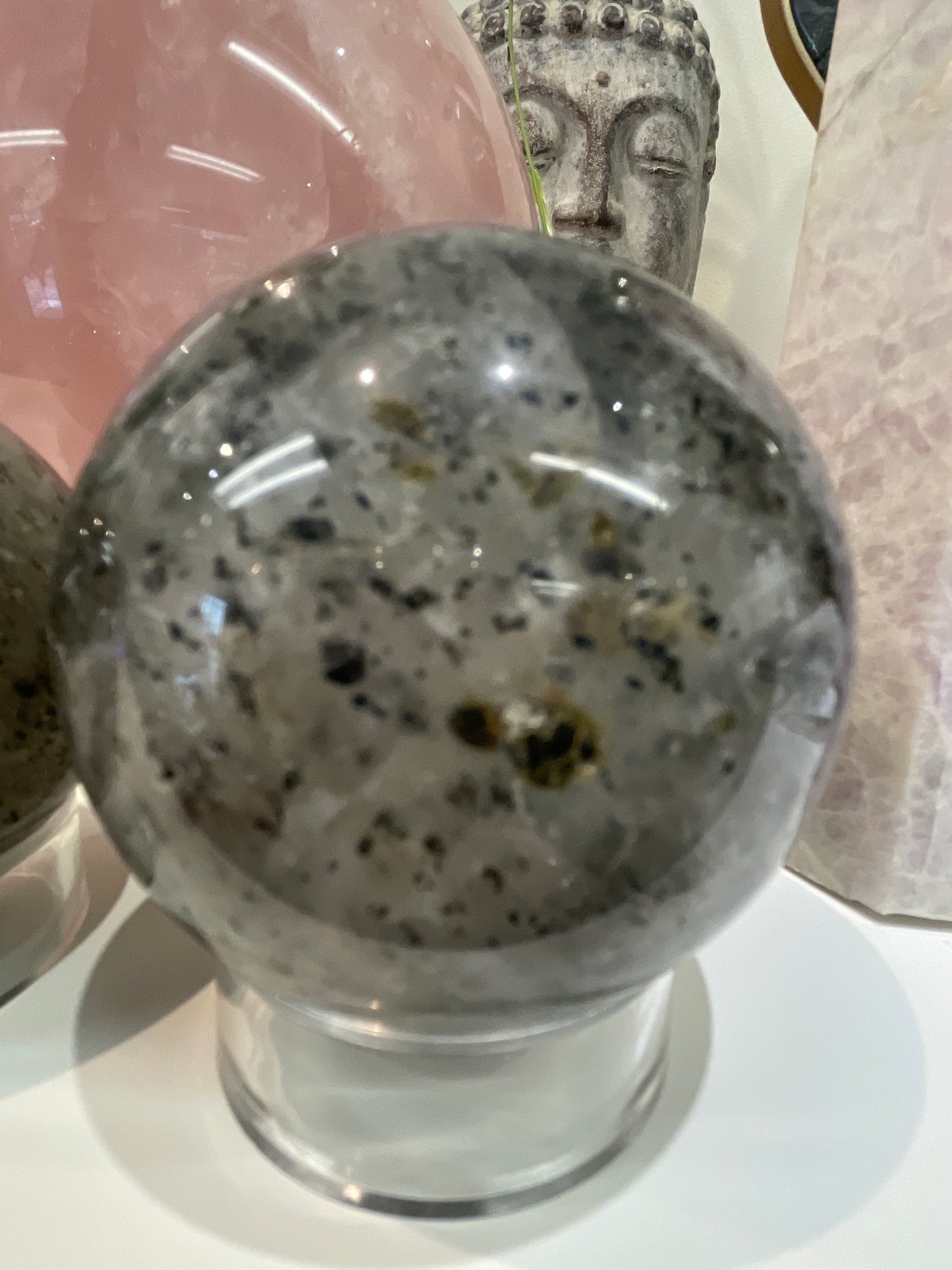 Dragon Fruit Quartz Sphere