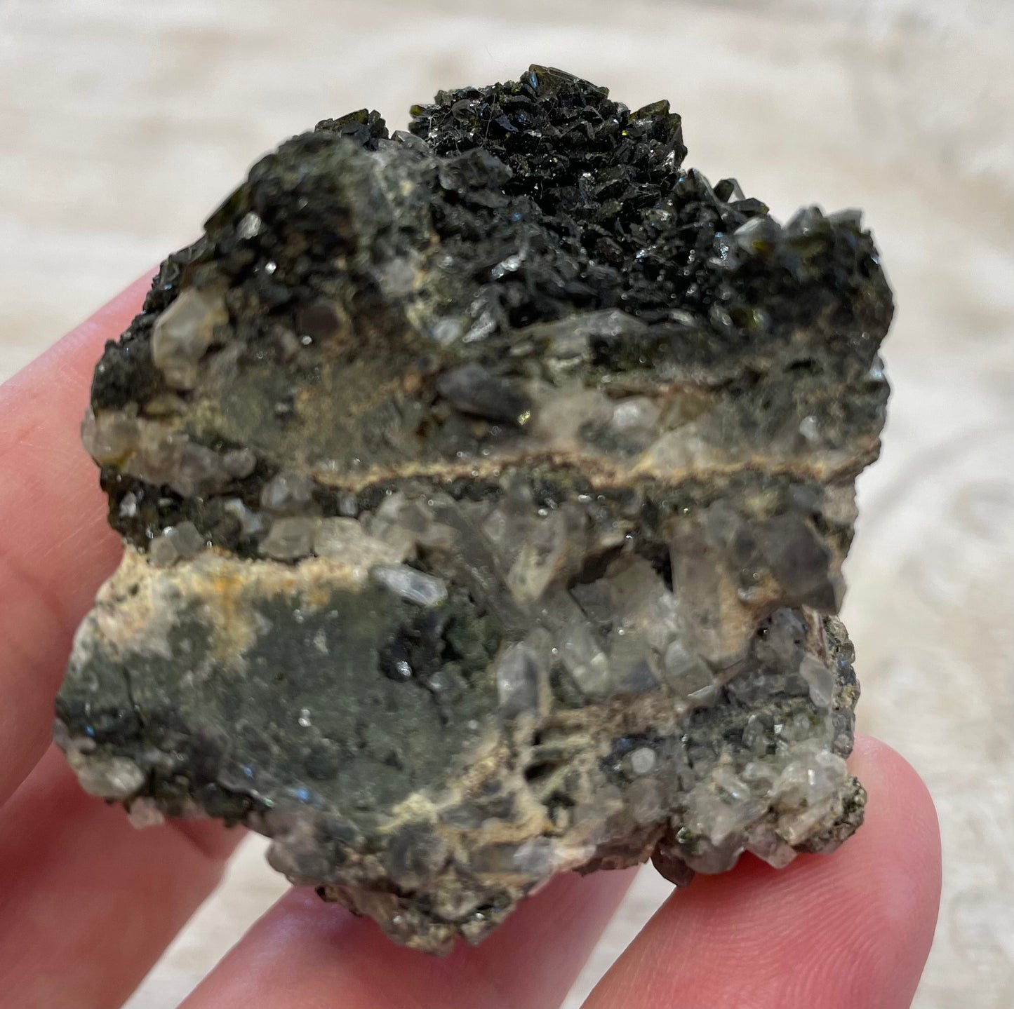 Epidote and Quartz Specimen