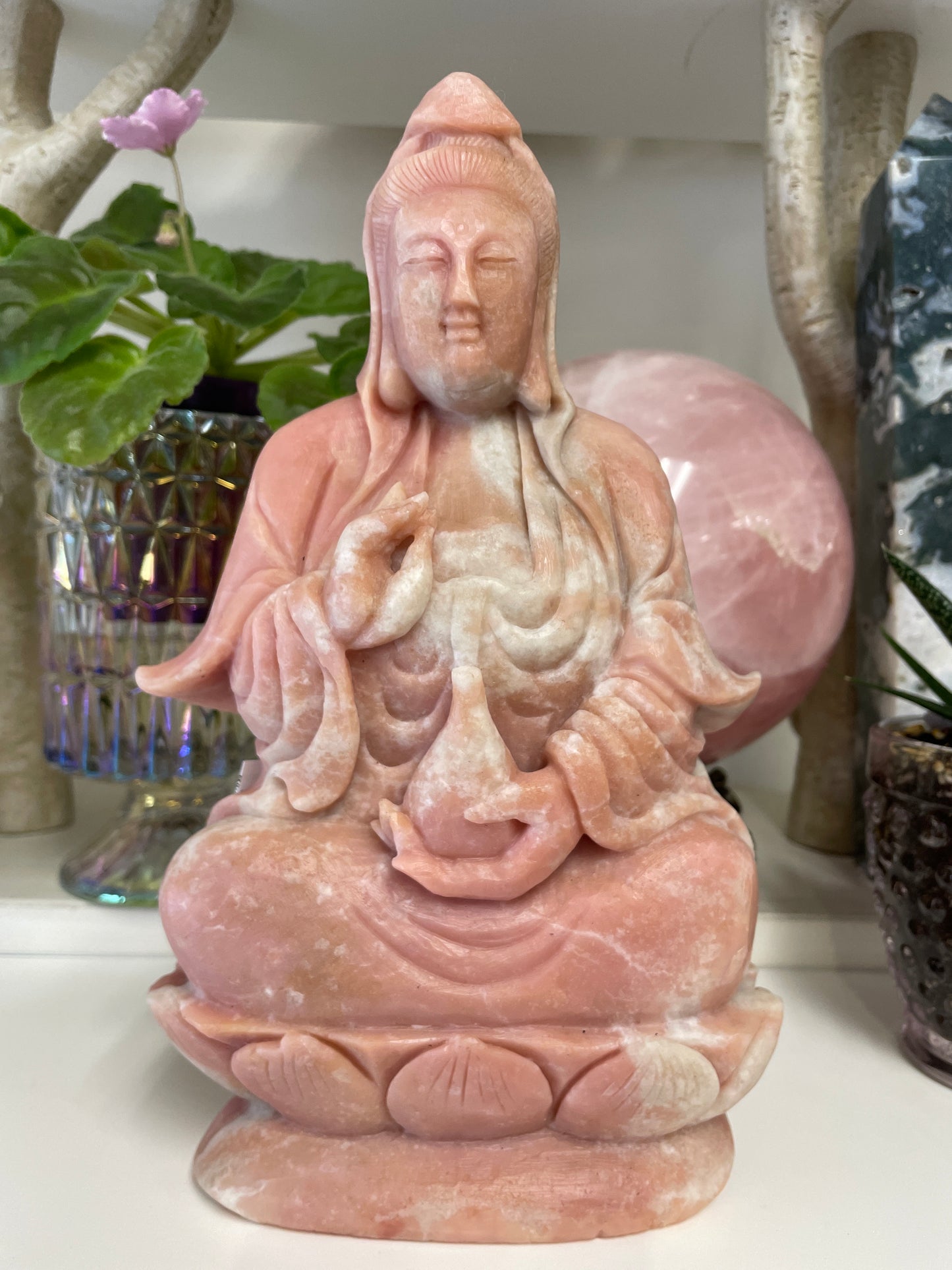 Pink Opal Buddha