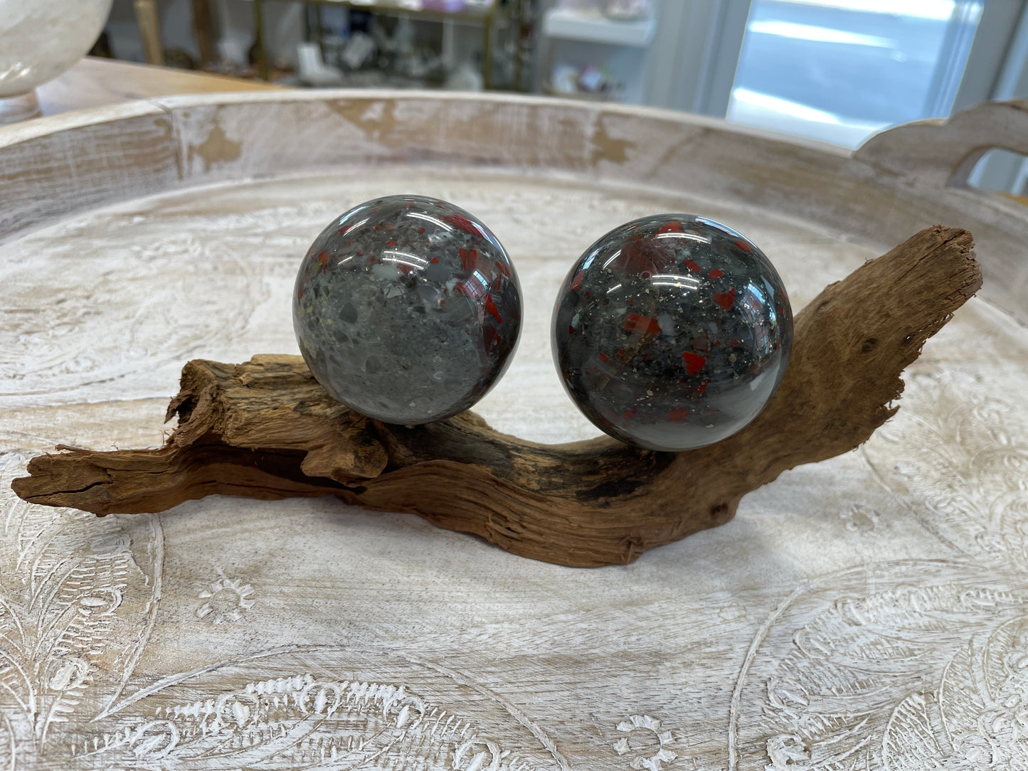 Driftwood Sphere Holder