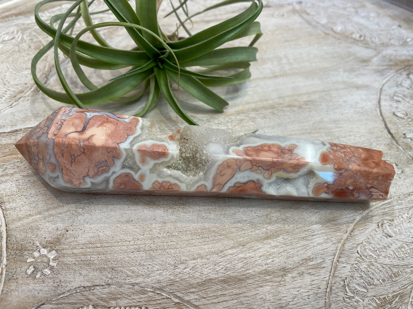 Cotton Candy Agate Wand