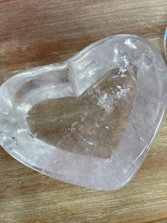 Clear Quartz Heart Bowl