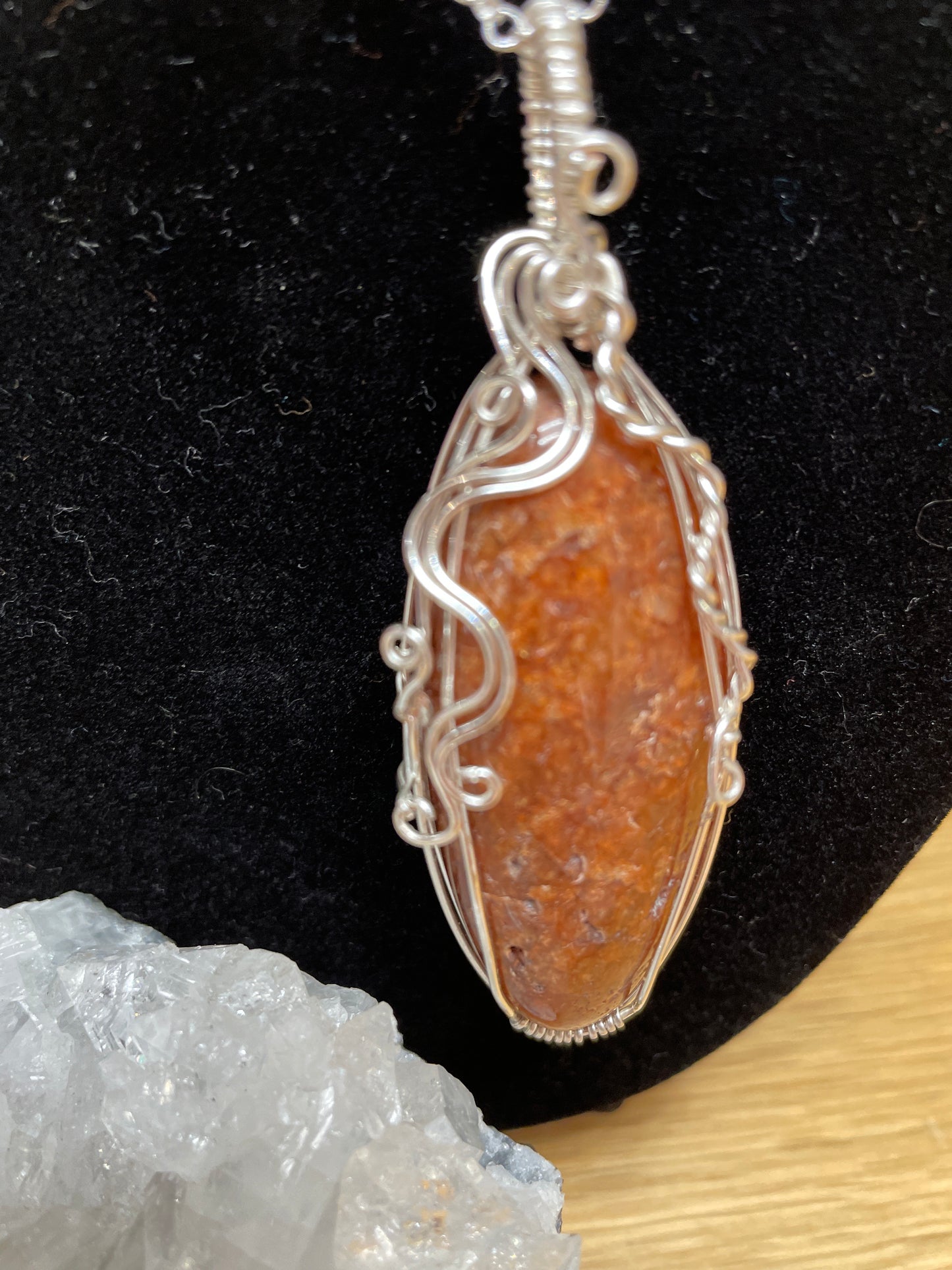 Fire Quartz Wire Wrapped