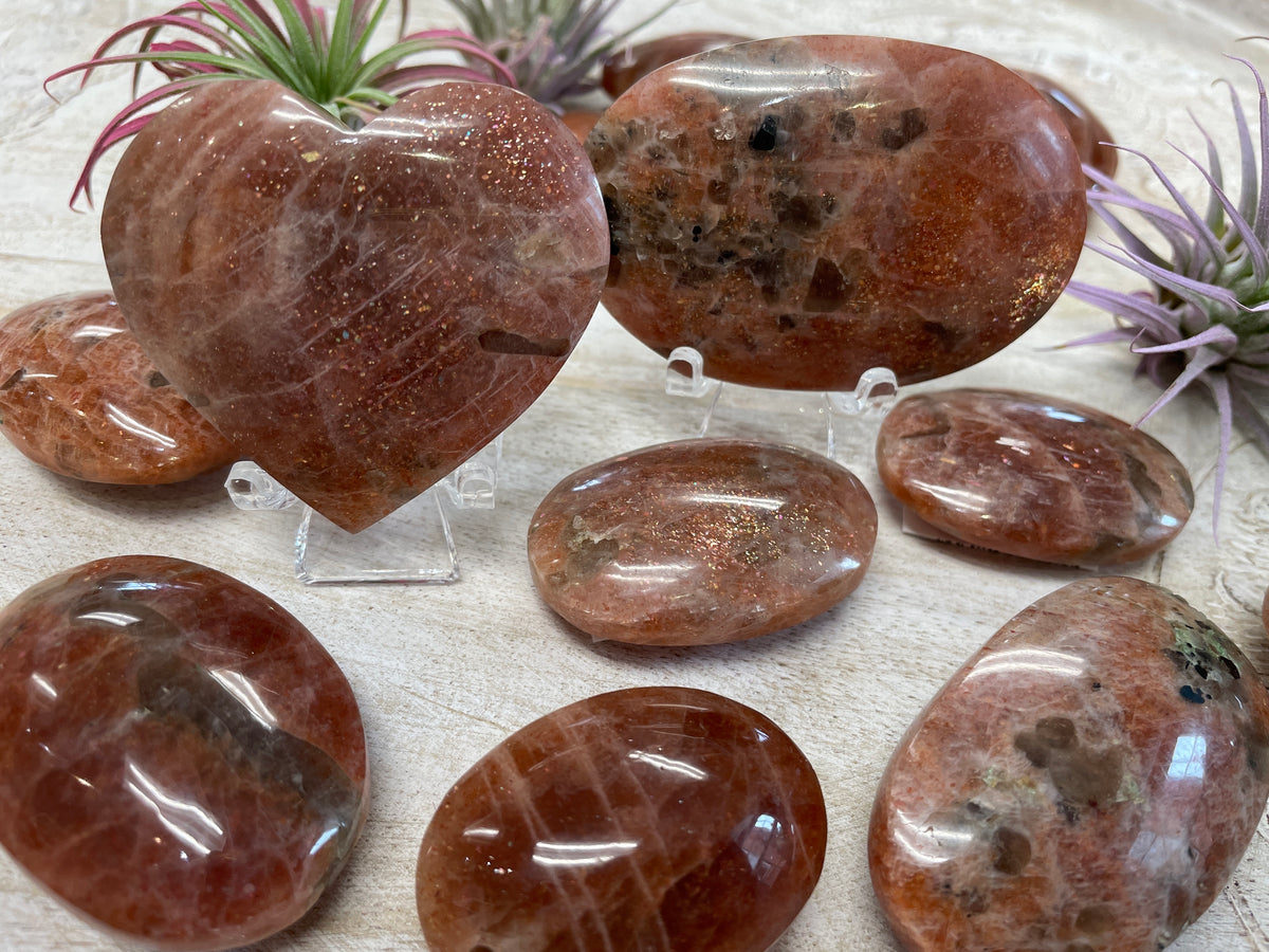 Confetti Sunstone with Smoky Quartz