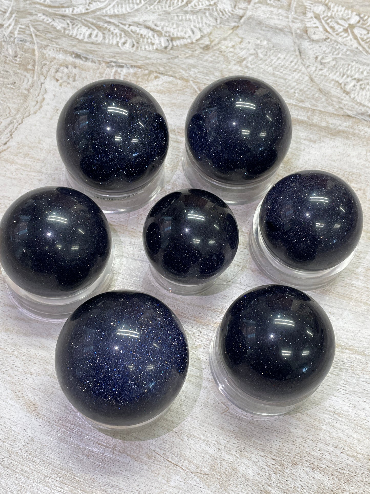 Blue Goldstone Sphere