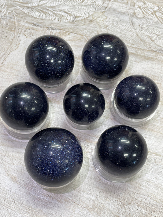Blue Goldstone Sphere