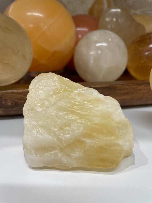 Honey Calcite Raw