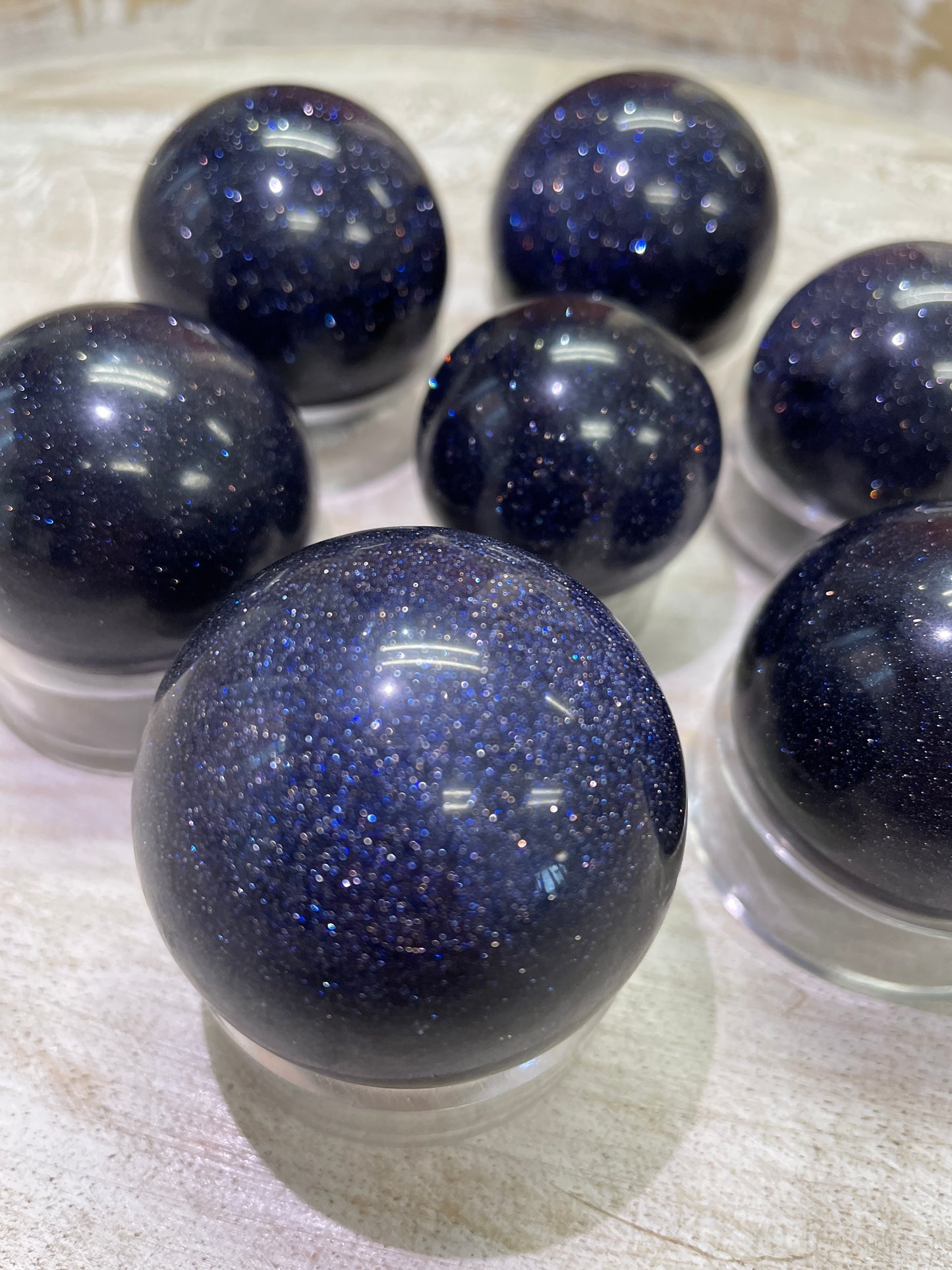 Blue Goldstone Sphere