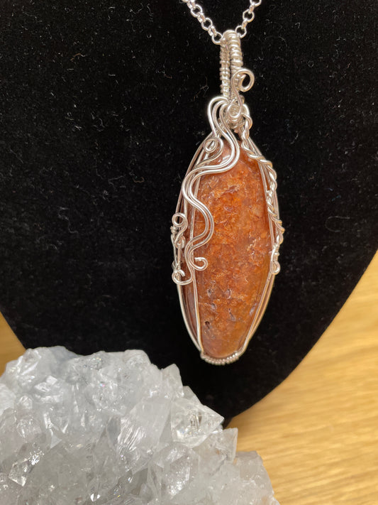 Fire Quartz Wire Wrapped