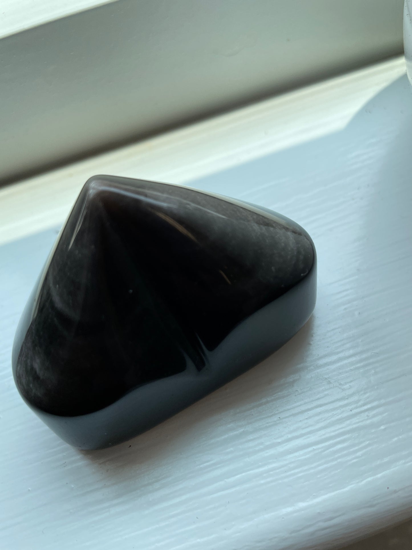 Obsidian Heart Silver Sheen