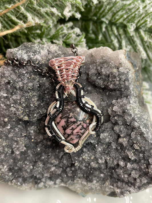 Rhodonite Wire Wrapped