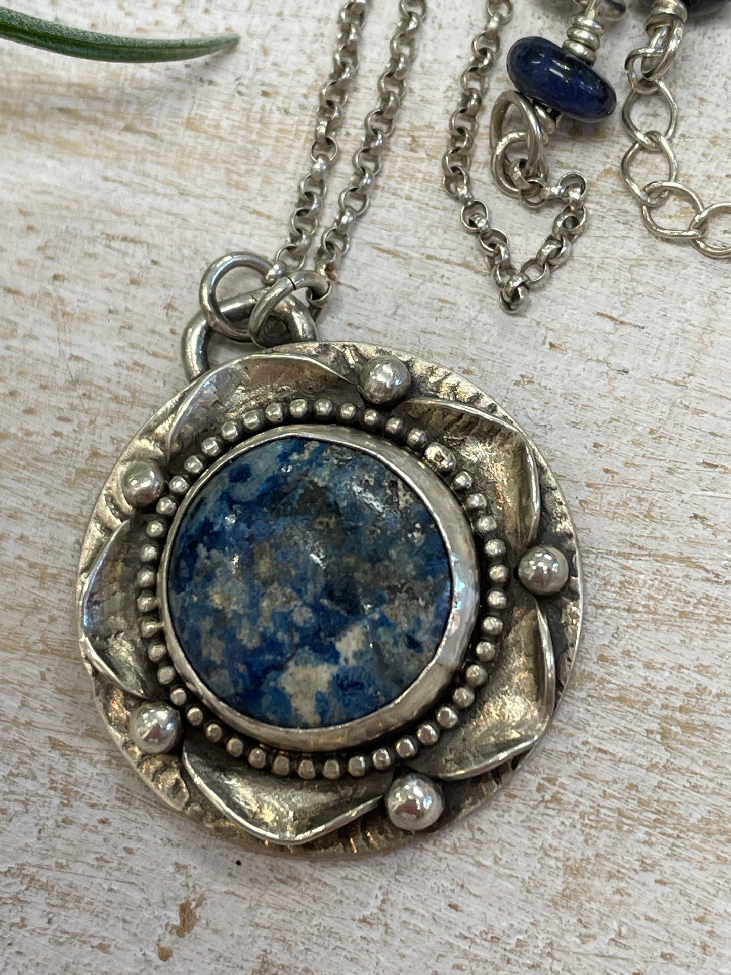 Sodalite SS Pendant