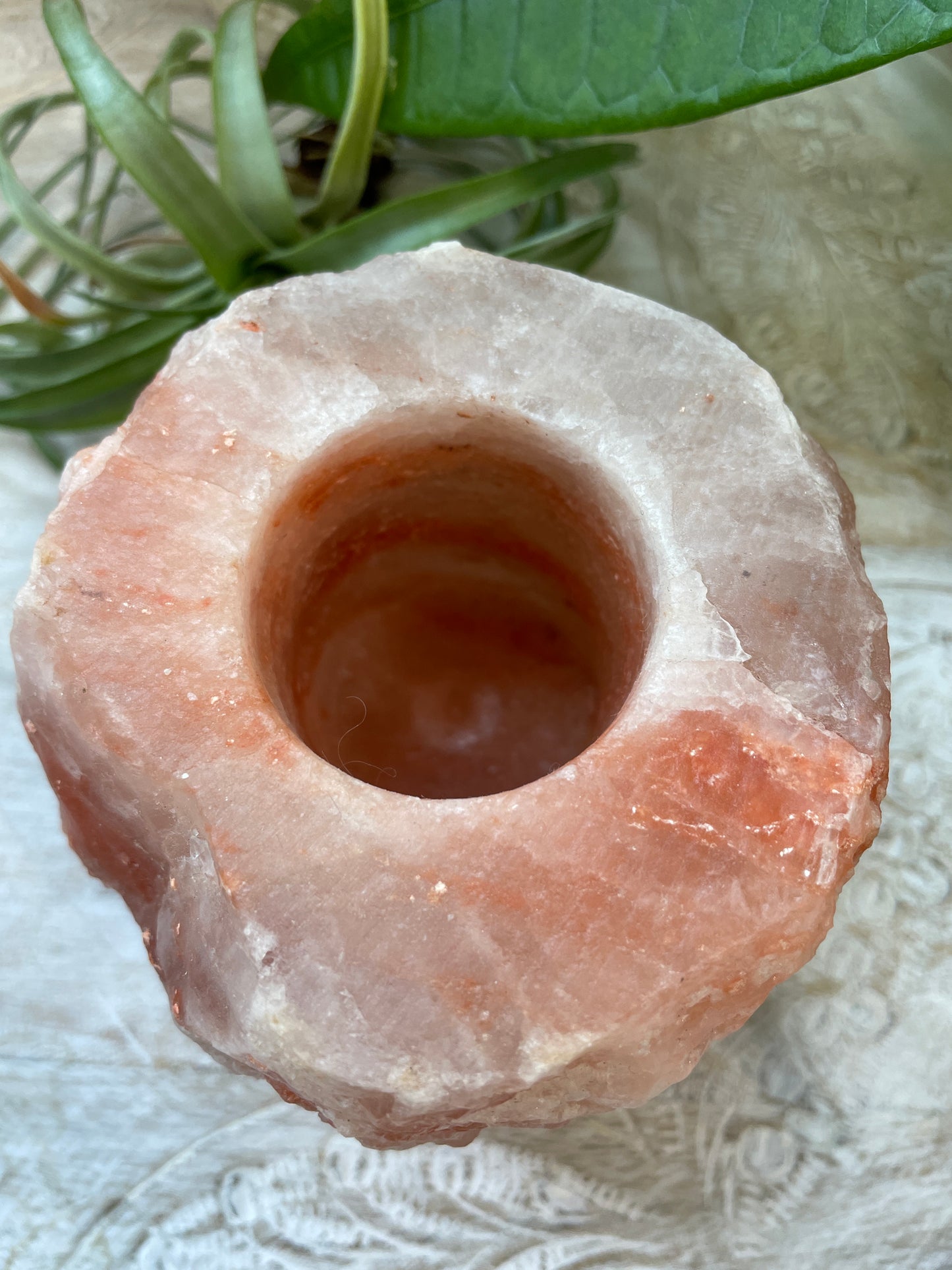 Salt Candle Holder