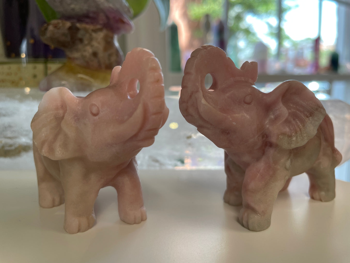 Pink Opal Elephant