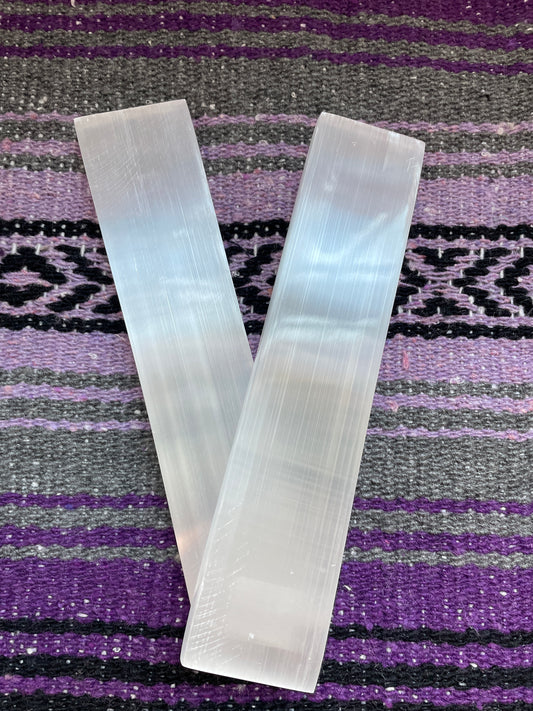 Selenite Flat Bar