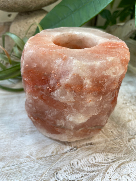 Salt Candle Holder