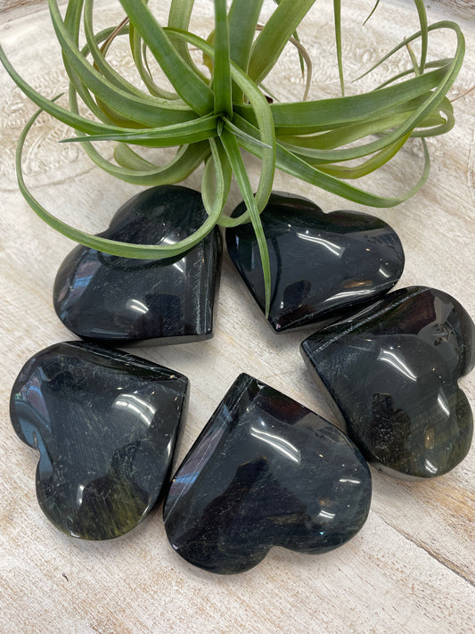 Blue Tiger's Eye Heart