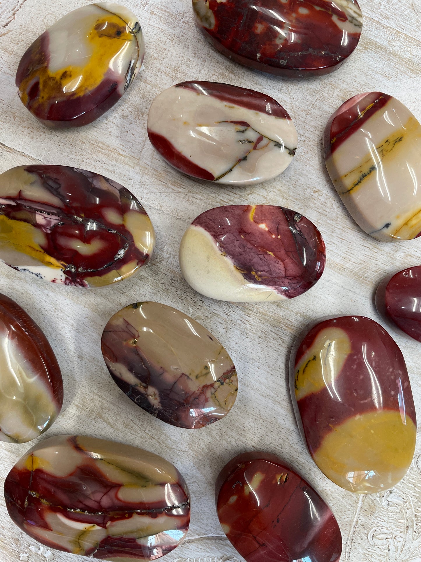 Mookaite Palm Stone
