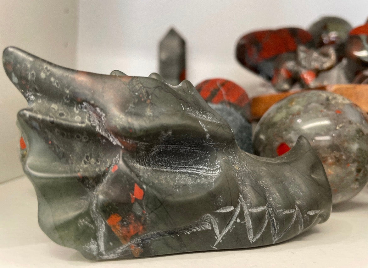 Bloodstone Dragon's Head