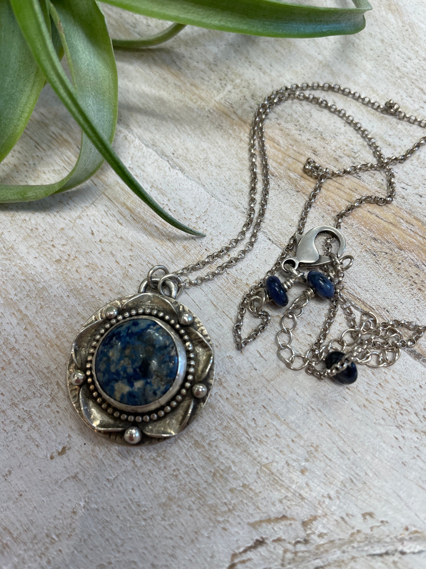 Sodalite SS Pendant