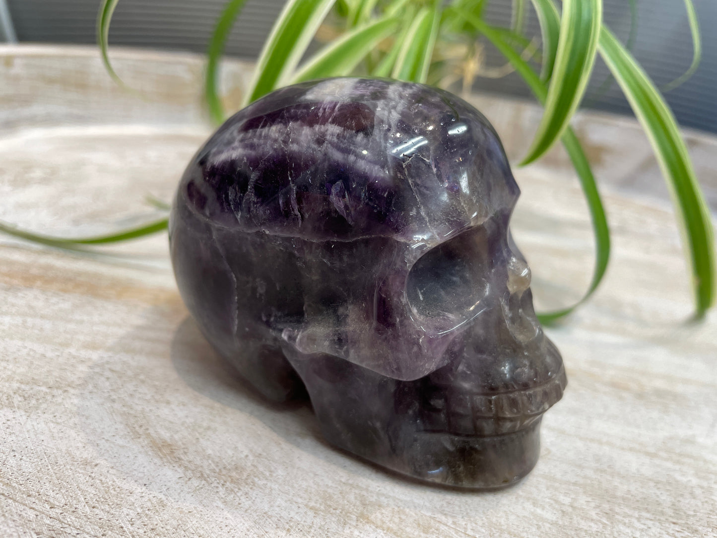 Dream (Chevron) Amethyst Skull
