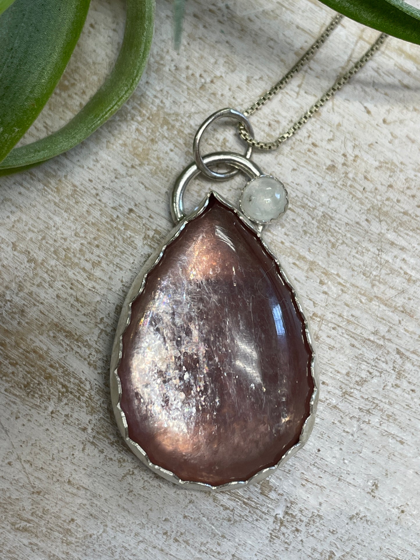 Lepidolite SS Necklace