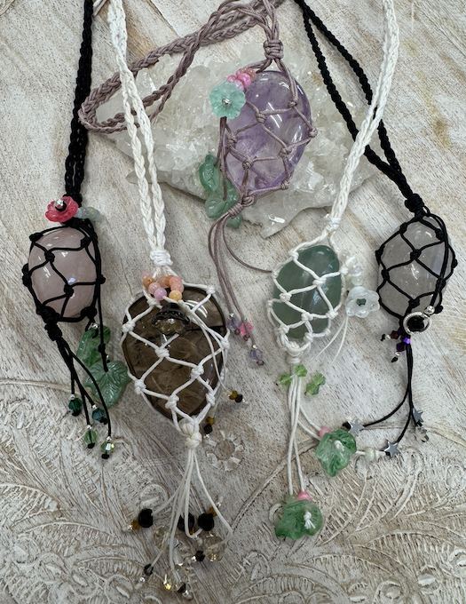 Crochet Crystal Necklace