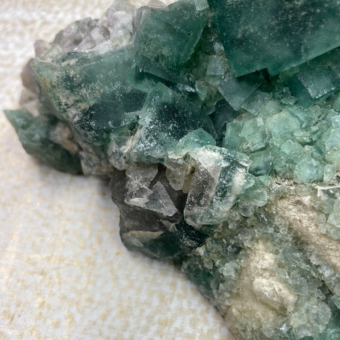 Green Fluorite Cluster