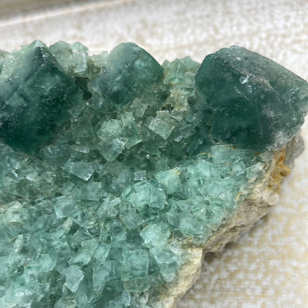 Green Fluorite Cluster